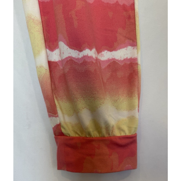 Betsey Johnson Womens Pajama Lounge Set Size M Tie Dye Lace Shirt Jogger Pants - Picture 9 of 10